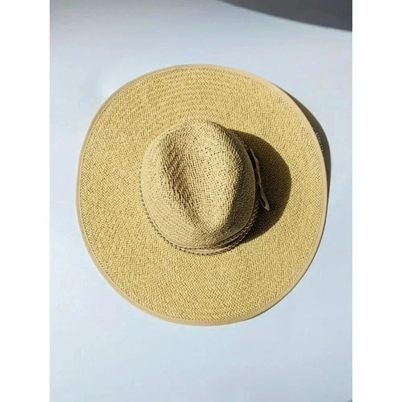 BTB Los Angeles Women's Cassie Rope Studded Hat in Natural Size L (MSRP $138) - Picture 4 of 6